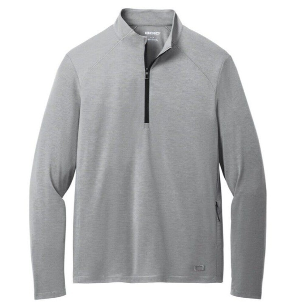 OGIO Transition Pullover Fleece Jacket Long Sleeve Outdoors Gray Men's Size XL